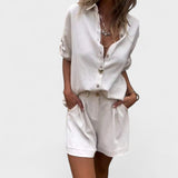 Linnea | Katmanlı hafif keten set