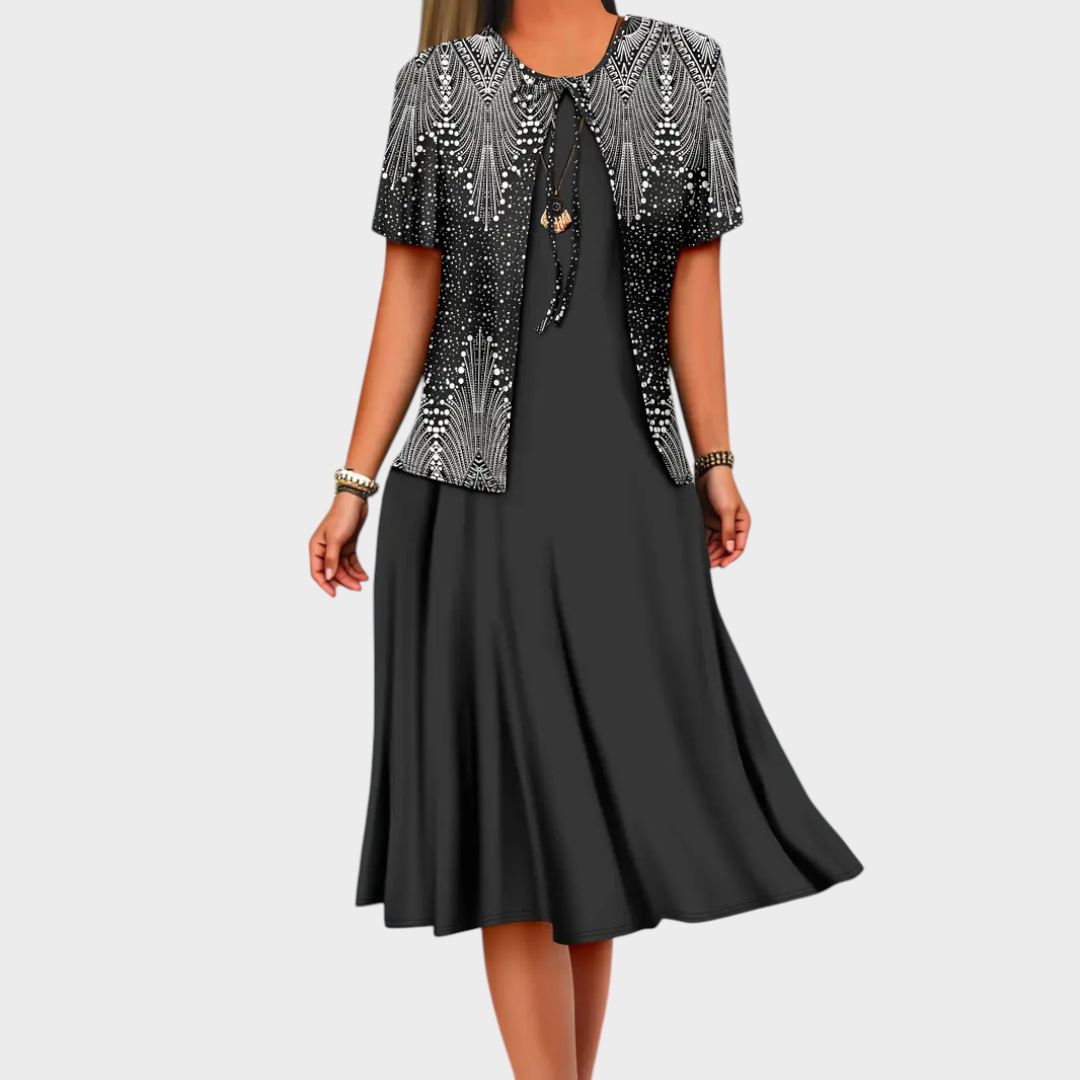 Afet - Elbise ve Ceket Takımı