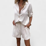 Linnea | Katmanlı hafif keten set