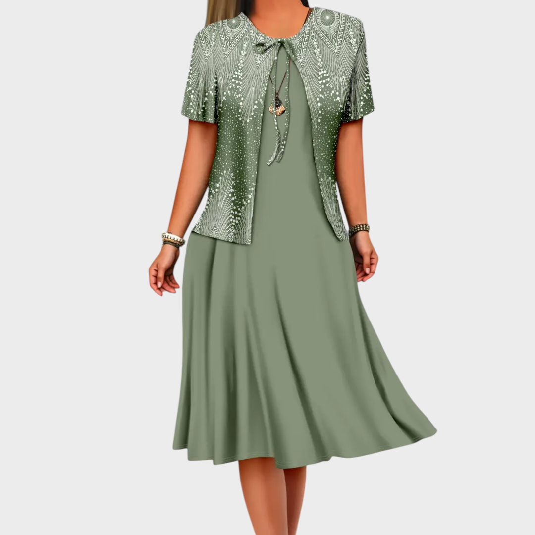 Afet - Elbise ve Ceket Takımı