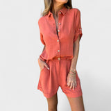 Linnea | Katmanlı hafif keten set