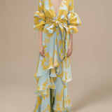 Alexa – Baskılı Şifon Abiye Elbise