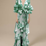 Alexa – Baskılı Şifon Abiye Elbise