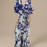 Alexa – Baskılı Şifon Abiye Elbise