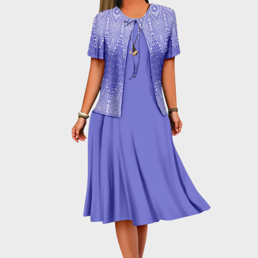 Afet - Elbise ve Ceket Takımı