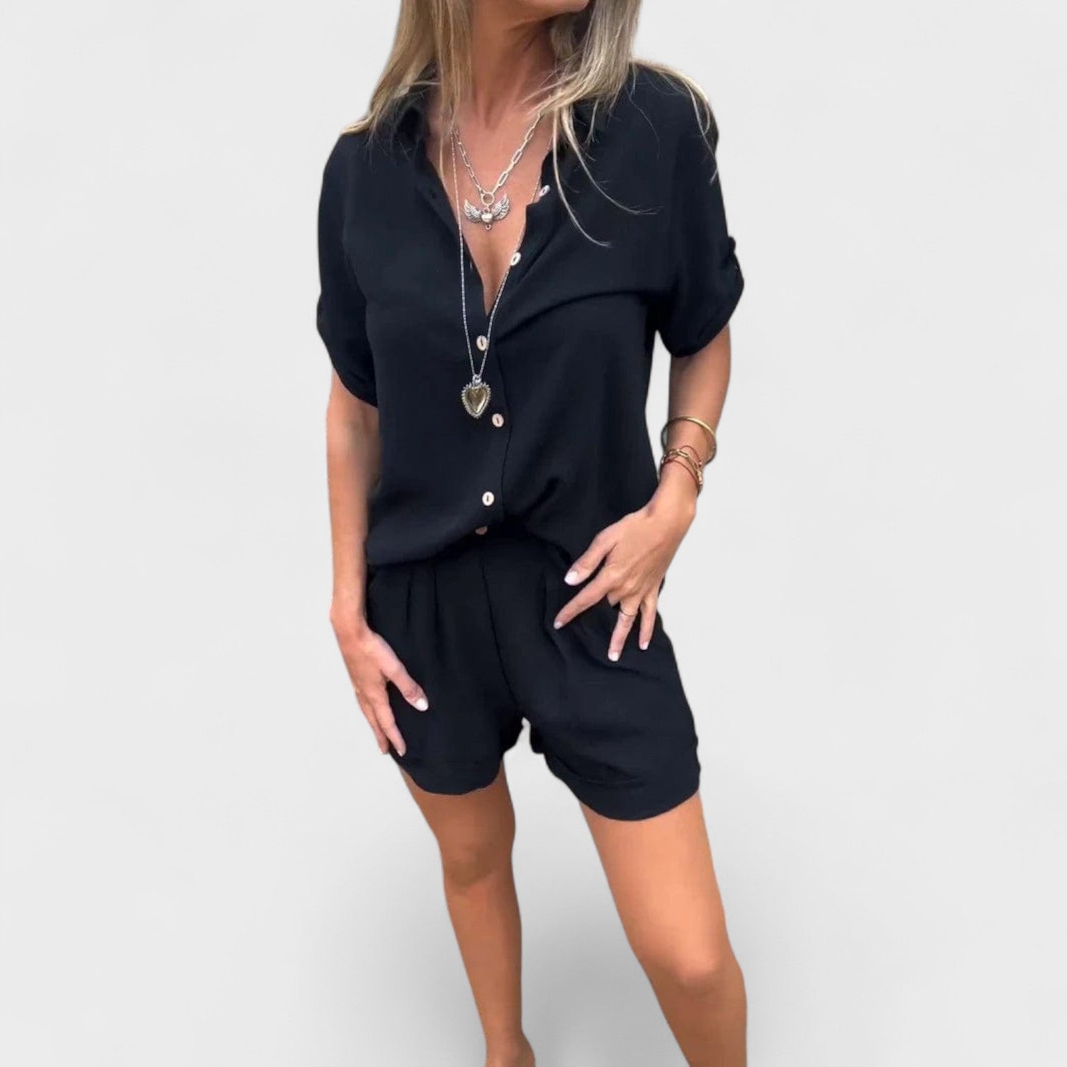 Linnea | Katmanlı hafif keten set