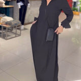 Chloé | Yan Yırtmaçlı Salaş Uzun Elbise