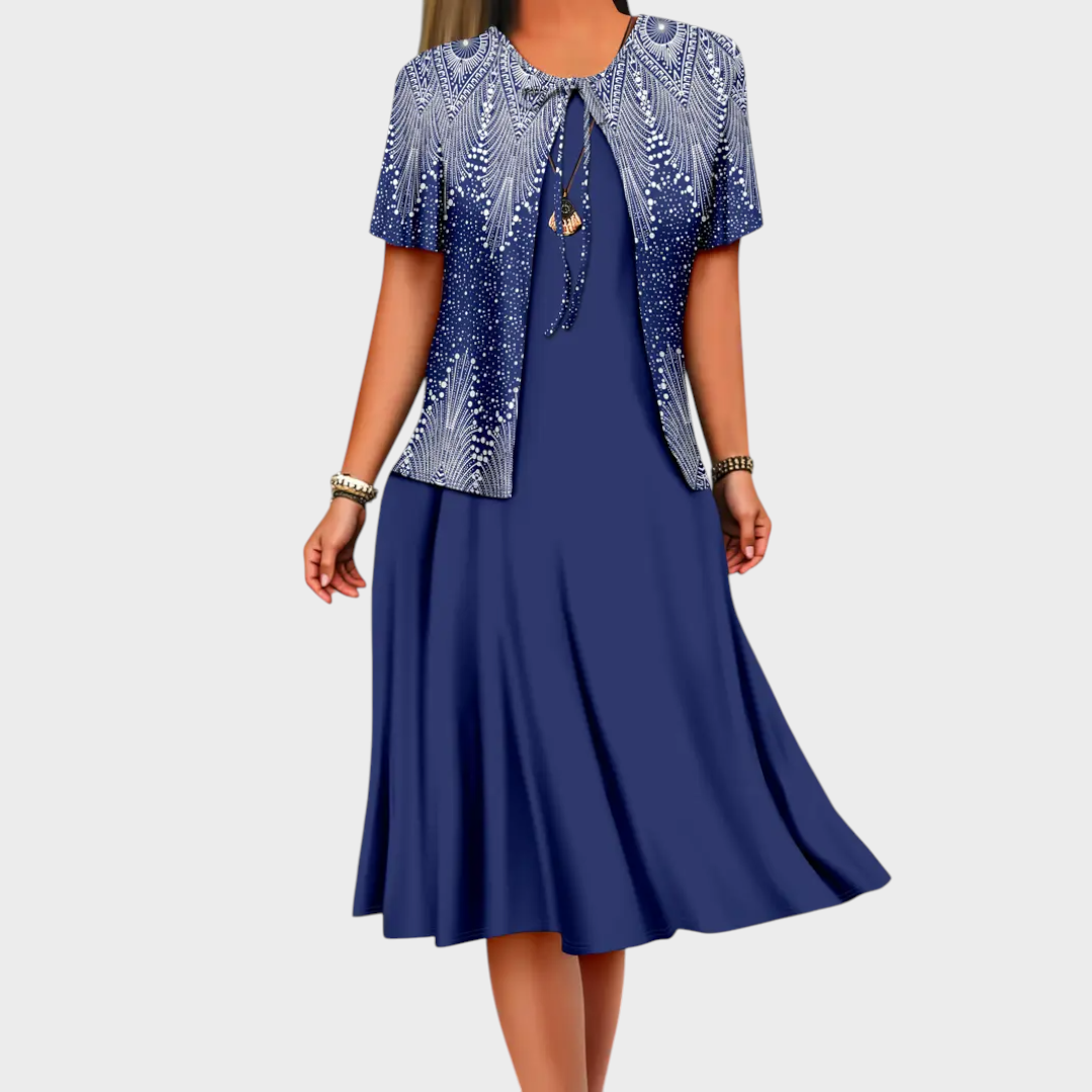 Afet - Elbise ve Ceket Takımı