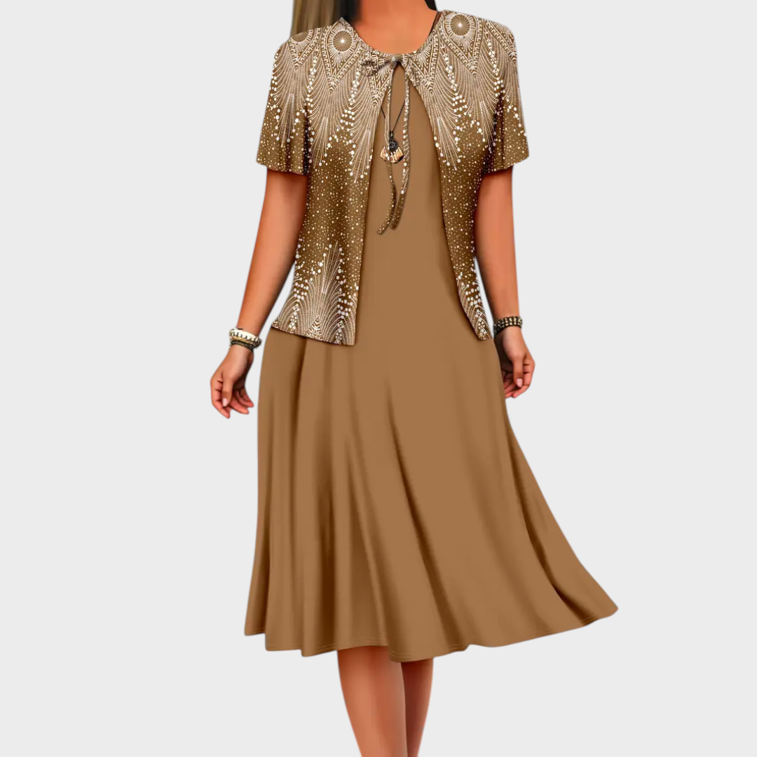 Afet - Elbise ve Ceket Takımı