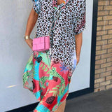 Kaitlyn™ Yaz Leopar Elbisesi