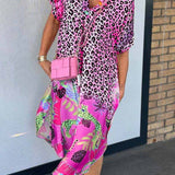 Kaitlyn™ Yaz Leopar Elbisesi