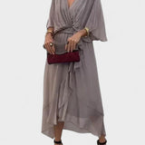 Monica - V-yaka ipek elbise