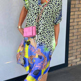 Kaitlyn™ Yaz Leopar Elbisesi